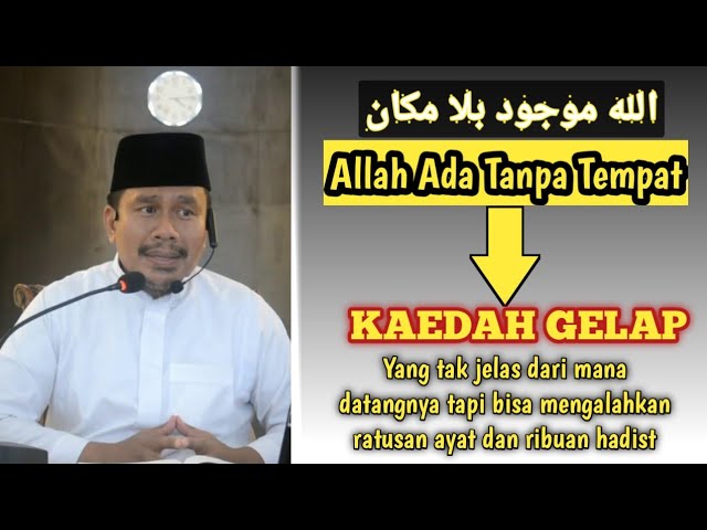 SINGKAT TAPI PADAT !!!  Penjelasan Cerdas Dr. Dasman Yahya Tentang Allah di Atas Arsy. class=