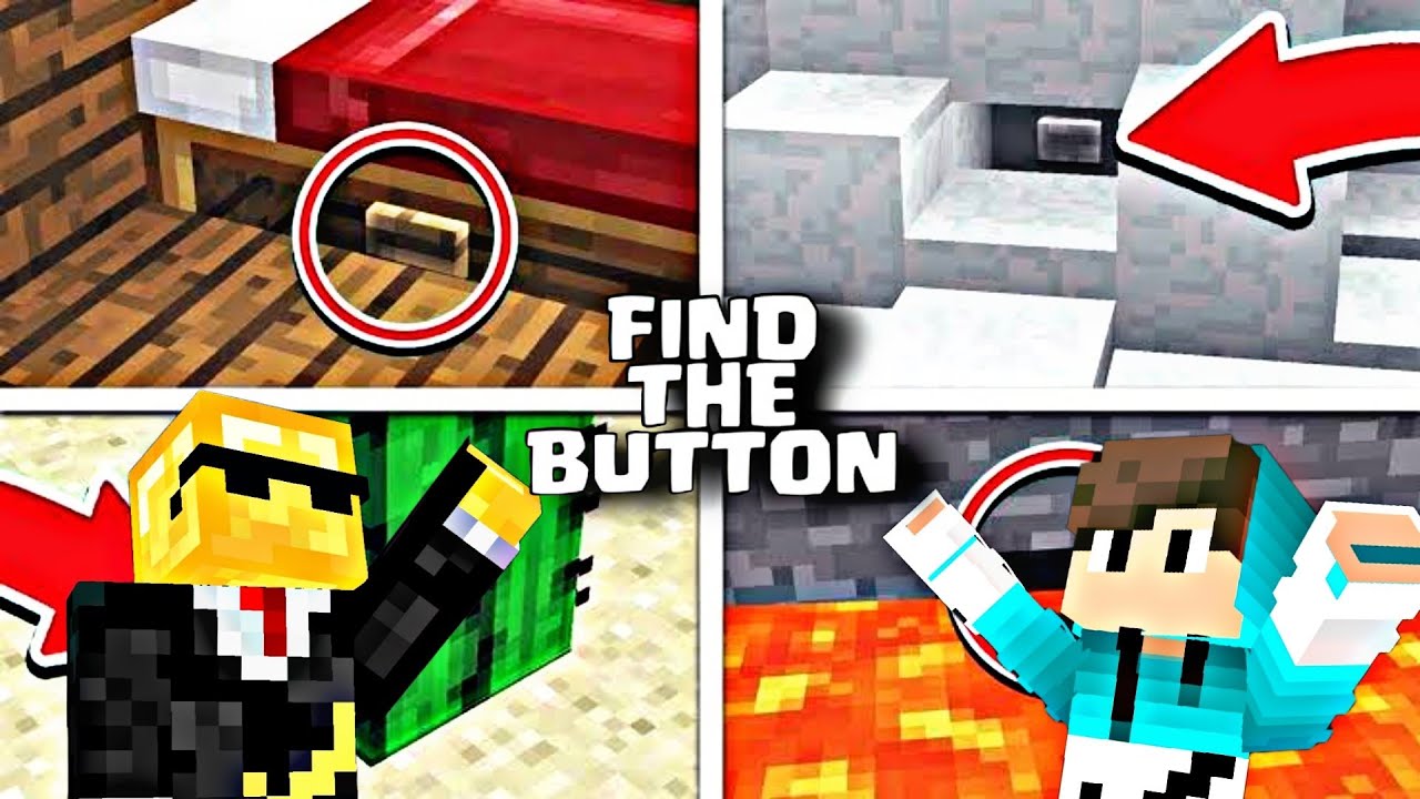 FIND THE BUTTON CHALLENGE WITH MY FRIEND IN MINECRAFT - YouTube