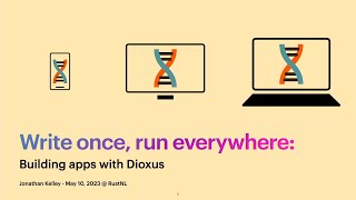 Write once, run everywhere: building apps with Dioxus  Jonathan Kelley  RustNL 2023
