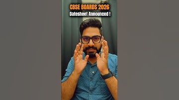 CBSE Big Update | Boards 2026 DateSheet Out | Class 12 datesheet out 2026