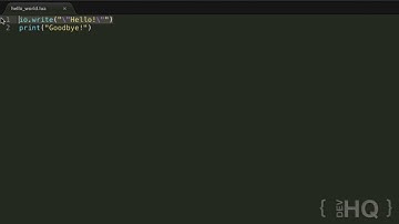 Lua Tutorial #2: Hello World