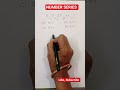 Number Series Trick in 10 Sec 🤯 | 99% Fail Challenge 🔥 #Shorts
