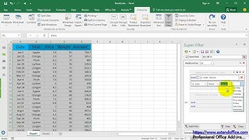How to save custom filter criteria/ view in Excel