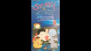 Original Vhs Opening Sharky And George The Great Plancton Rush Uk Retail Tape