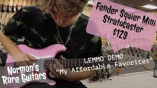LEMMO DEMO: Fender Mini Stratocaster in Pink $129 | 