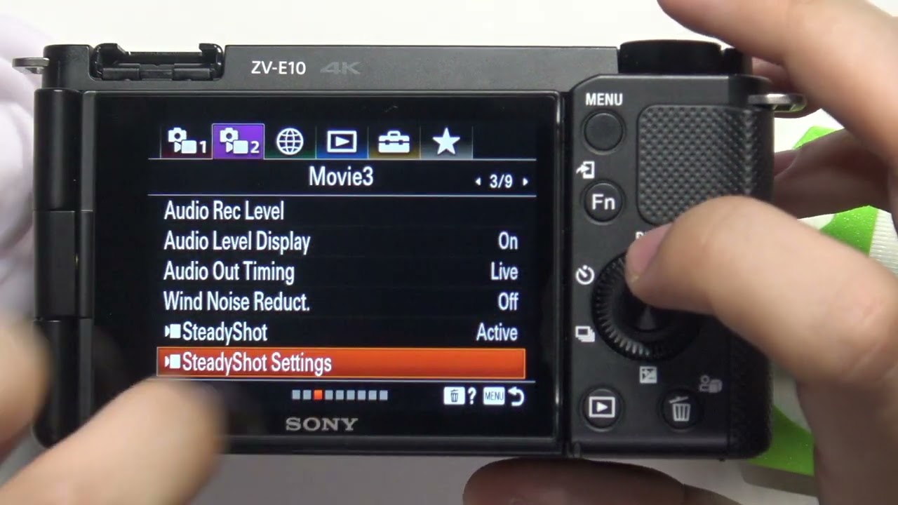 SONY ZV-E10 – How to Access SteadyShot Settings - YouTube