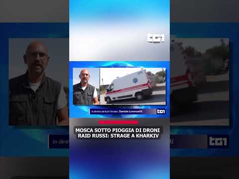 Video Mosca sotto pioggia di droni. Raid russi: strage a Kharkiv.