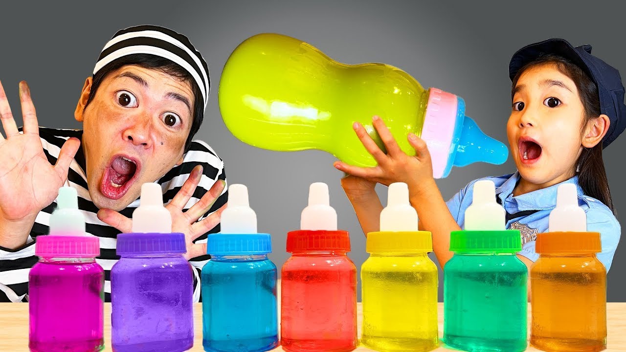 Mukbang Bottle Candy Jelly！컬러 보틀 젤리 우유병 먹방 YouTube