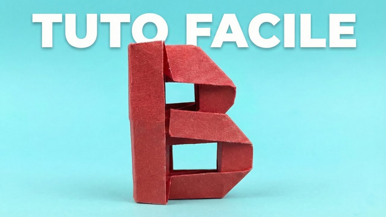 Origami Lettre B Facile 🅱️ | Alphabet en Origami – Tutoriel Pas à Pas