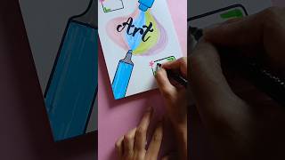 Easy art front page design 🎨 #frontpage #coverpage #shorts