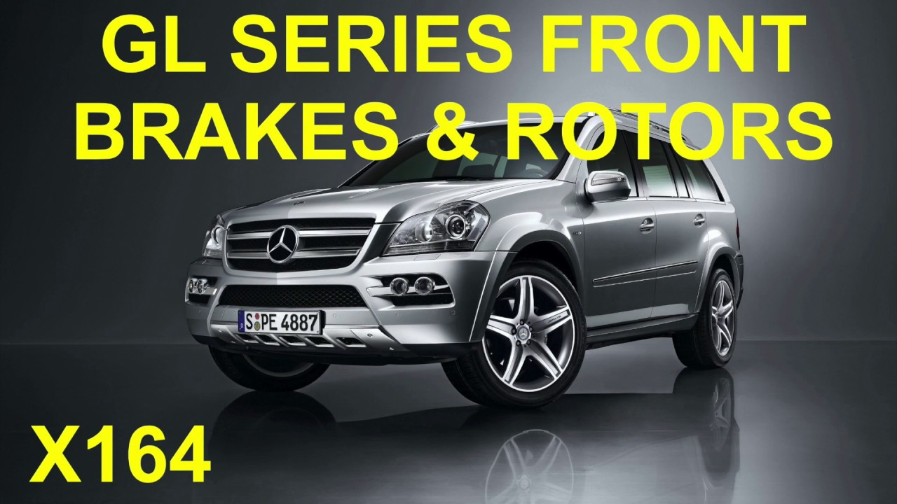 Mercedes GL550 GL450 front brakes & rotors tutorial. SAVE MONEY! X164