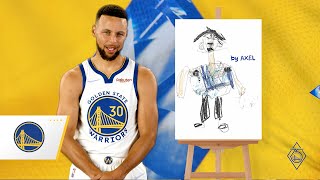 Kids Draw Den State Warriors Players