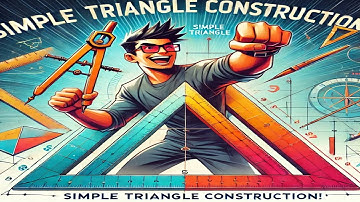 Simple Triangle Constructions: Types, Characteristics, Inscribed & Escribed Circles.✍️📲