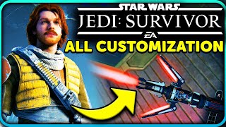 ALL Jedi Survivor Customization Options! Lightsaber, Cal, Blaster, BD-1