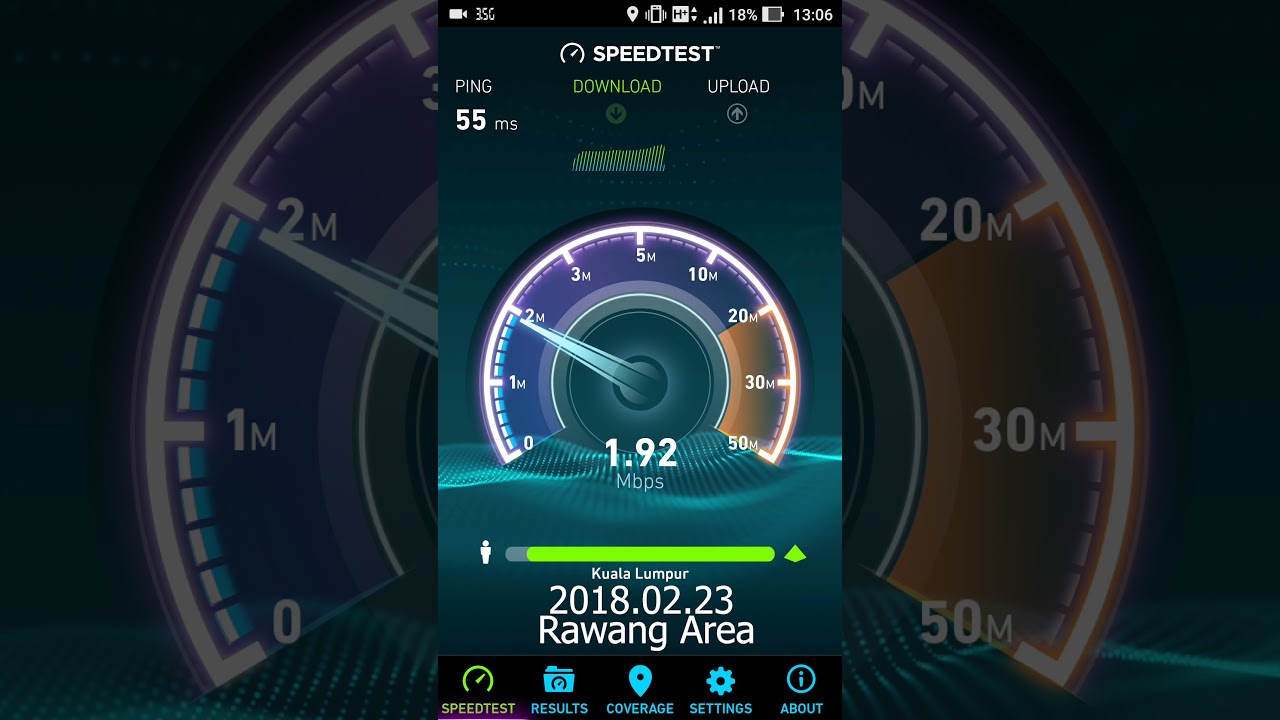 Umobile Rawang Area Mobile Internet Speed Test 2018.02.23 ...