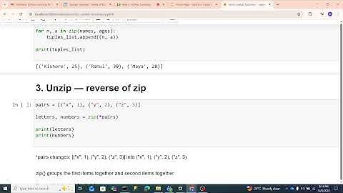 zip enumerate packing