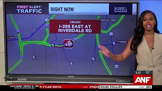 Crash on I-285 blocks a few lanes early Wednesday