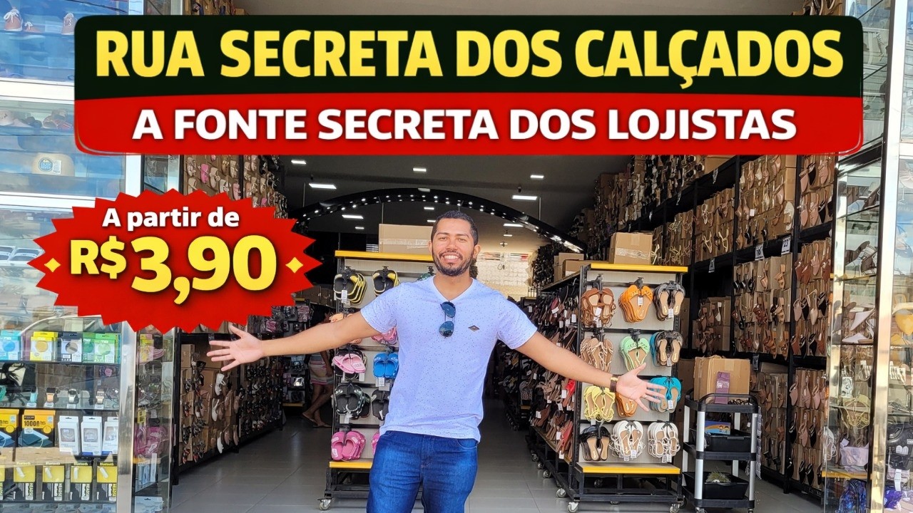 RUA SECRETA DOS GALPÕES COM CALÇADOS NO ATACADO A PREÇO DE CUSTO !