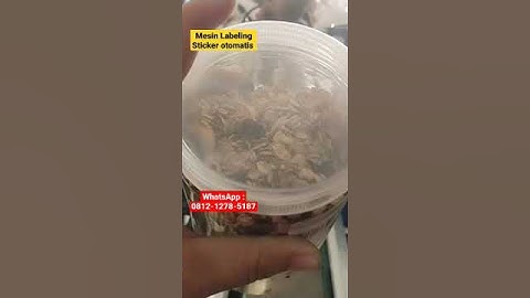 Mesin Labeling Sticker Botol Otomatis Dan Print Tanggal Produksi #shorts