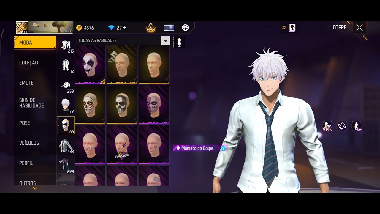 Minha conta atualmente 