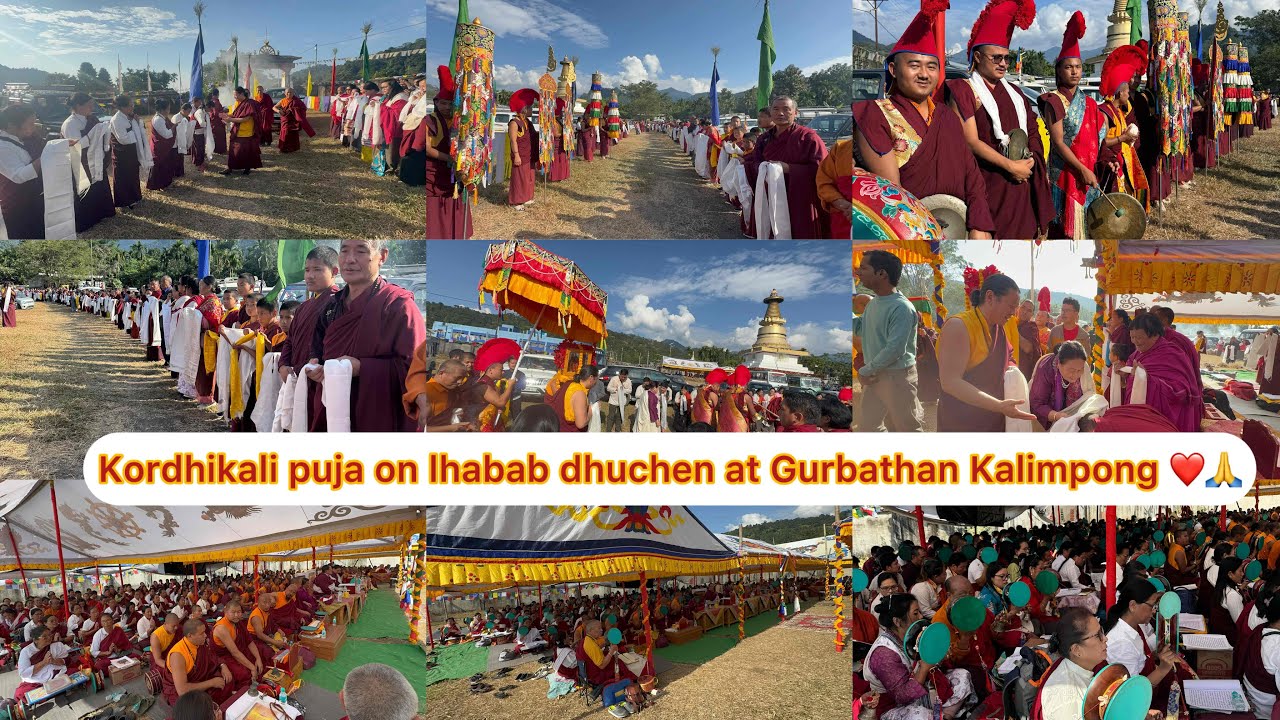 Kordhikali puja on lhabab dhuchen at Gurbathan Kalimpong ❤️🙏@dorjeetamangvlog7356