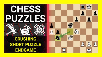 Chess Puzzles to Practice. Themes: Crushing, Short puzzle, Endgame. Learn Chess