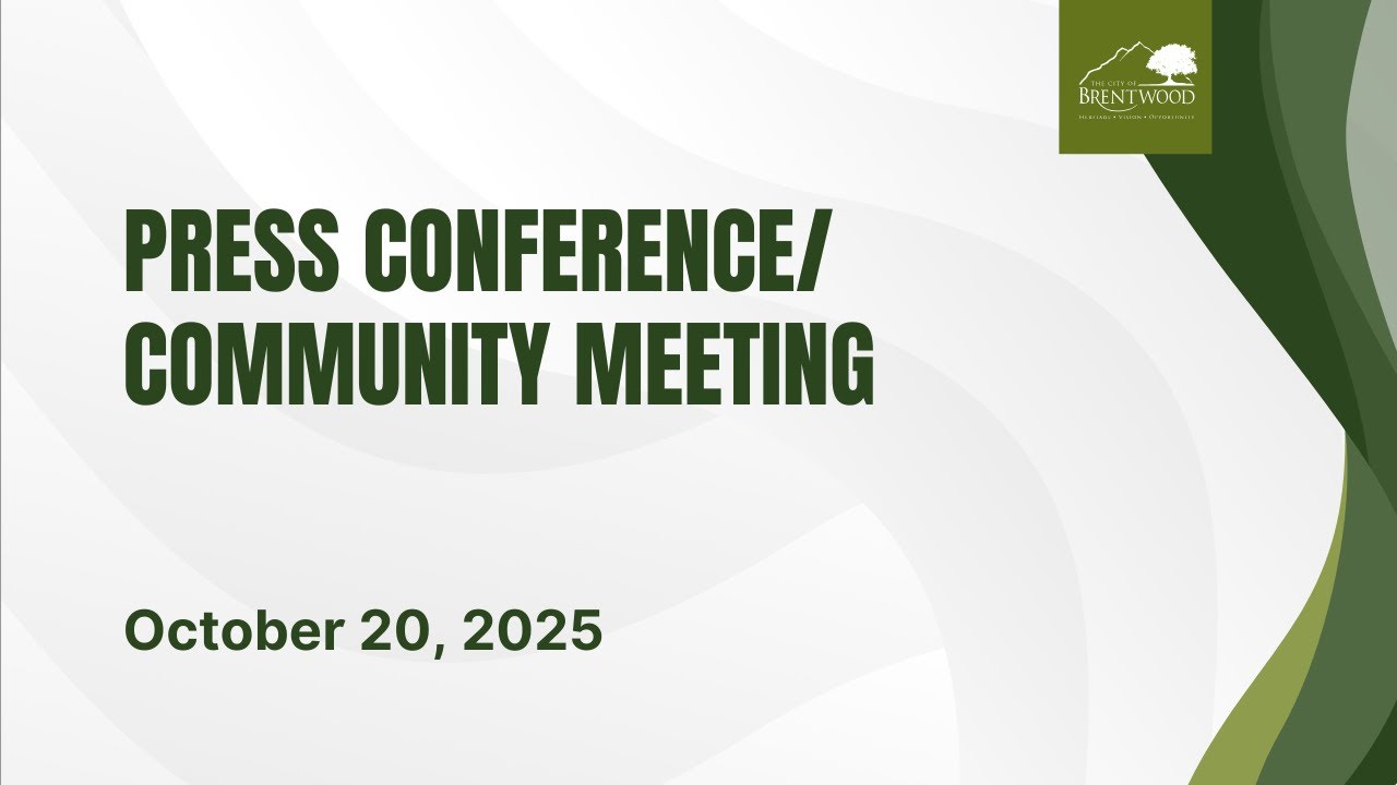 October 20, 2025 - Press Conference and Community Meeting