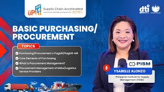 Basic Purchasing/Procurement: 4. What is Procurement Management?