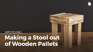 Learn how to repurpose wooden pallets into a nifty stool with four legs in this simple video Find the full program on our website: https
