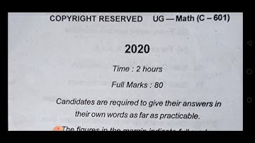 Sem 6, BBMKU session 17-20, paper 13, mathematics