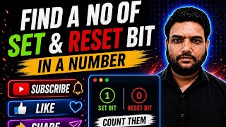 Find Number of Set & Reset Bits in a Number | C Programming | Bit Manipulation