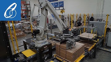 Ai1800 Demonstrating Palletizing Cases of Almond Milk