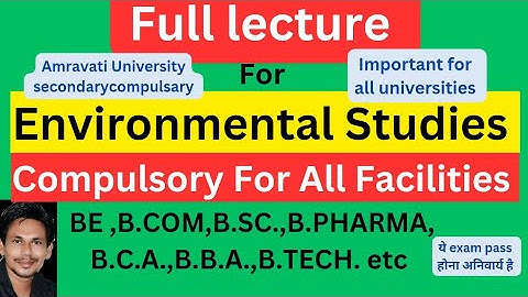compulsory environmental studies syllabus||amravati University compulsory environmental studies