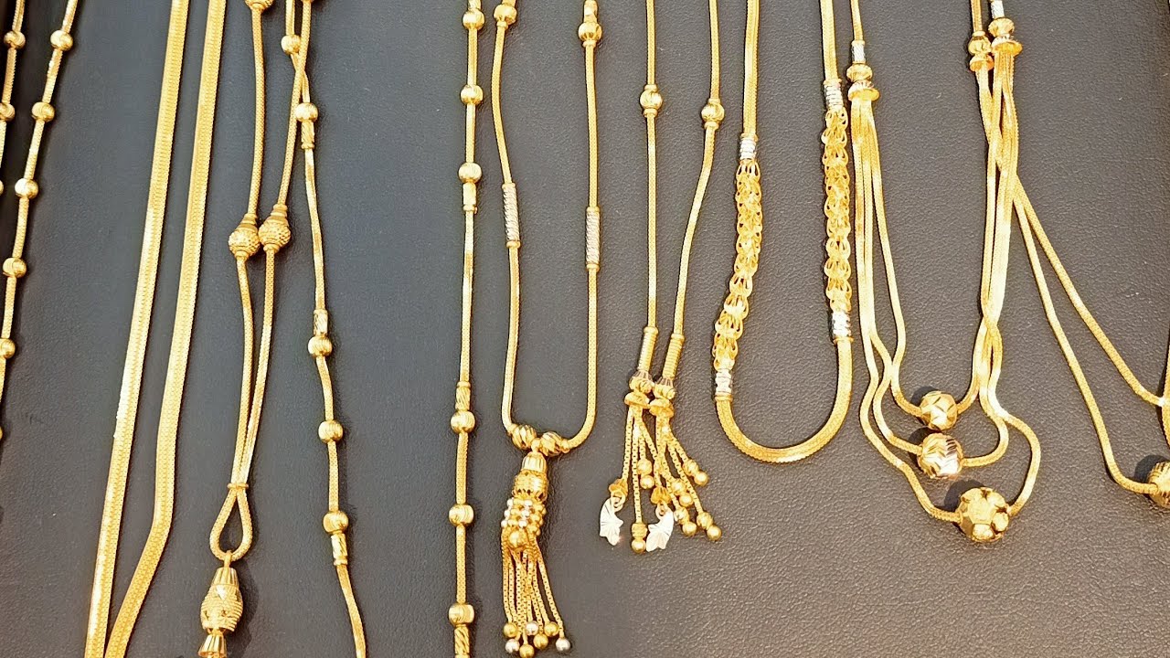 Gold Chains With Pendant Daily wear Office wear from 2.5Grams To 20 ...