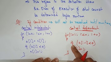 lec 23|Control Dependency conditions of parallelism| ACA| By BhanuPriya