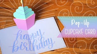 How To Make A Pop Up Birthday Cupcake Card (Easy) 🎂