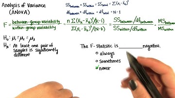 F-Distribution - Intro to Inferential Statistics