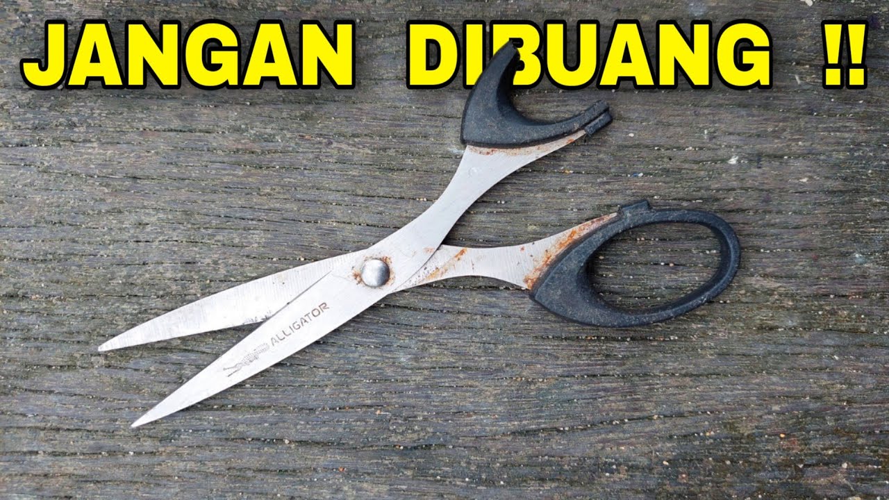 Cukup 5 menit !! CARA MEMPERBAIKI GUNTING PATAH DIJAMIN KUAT SEPERTI