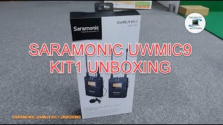UHF Wireless Microphone Saramonic Uwmic 9 Kit 1 : Unboxing.