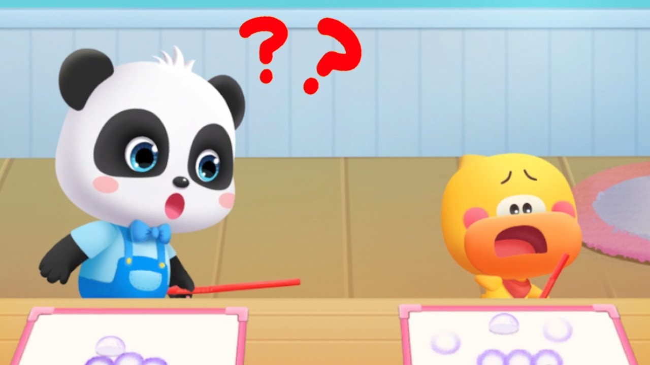 Why Does Hair Stand Up? Learn About Static Electricity - Baby Panda Kids Science - Babybus Game