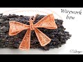 DIY wirework bow tutorial ⎮ For necklace and earrings 🎀