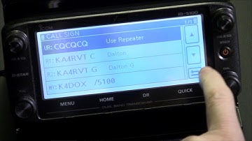 D-Star Training Icom ID-5100a Linking & Unlinking Repeaters, D-Rats Configuration
