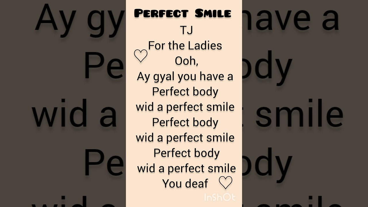 Perfect body with a perfect smile lyrics. Charly Black 