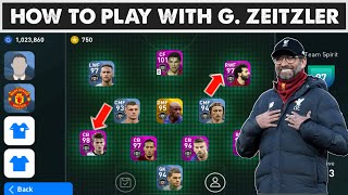 HOW TO PLAY WITH G.ZEITZLER (JURGEN KLOPP) IN EFOOTBALL PES 2020 MOBILE | MANAGER TACTICS EXPLAINED|