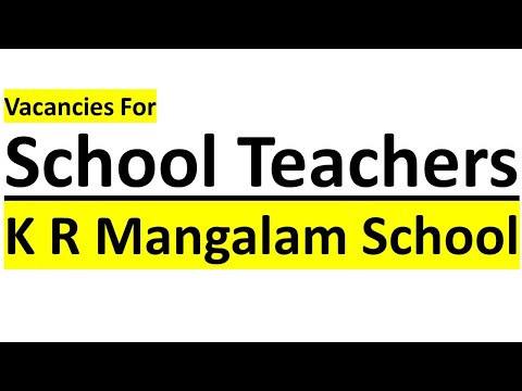 Vacancies for School