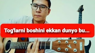 DO`STIM HAVOLANIB KETMA O`ZINGDAN, TOG`LARNI BOSHINI EKKAN DUNYO BU | ABROR UMMATOV #DUNYO #GITARA