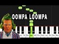 Oompa loompa  piano cover tutorial facile