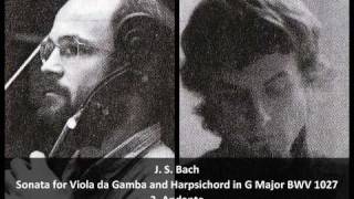 J. S. Bach - Sonata for Viola da Gamba and Harpsichord in G Major BWV 1027 - 3. Andante (3/4)