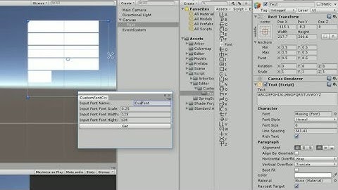 Unity3D Custom Font Creater