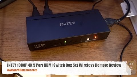 INTEY 1080P 4K 5 Port HDMI Switch Box 5x1 Wireless Remote Review